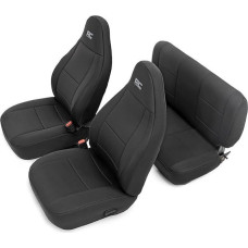 Rough Country Jeep Wrangler TJ 2003-2006 1st 2nd Row Water Resistant Neoprene Seat Covers 91001