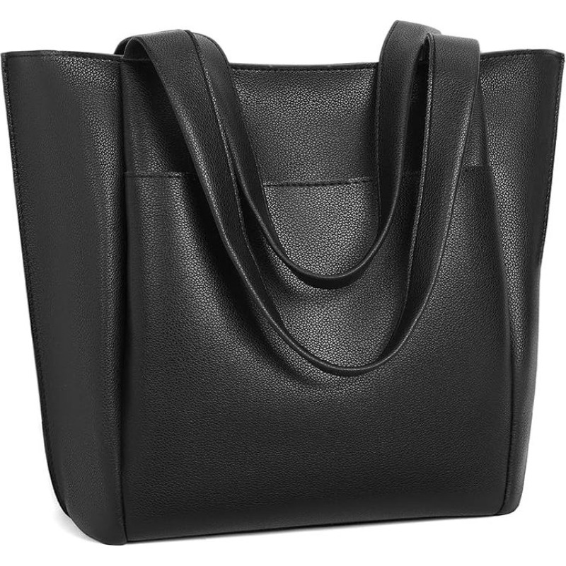 SENDEFN Moteriška rankinė, rankinė, Vegan oda, moterų krepšys, didelis krepšys per petį, elegantiškas Tote Shopper krepšys darbui, mokyklai, apsipirkti su užtrauktuku ir vidine kišene