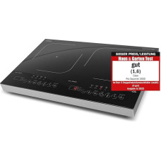 CASO Pro Gourmet 3500 Mobile Double Induction Hob, Test Winner Home & Garden Test, Max. 3500 Watt, 60-240°C, 12 Power Levels, for Pot Sizes up to 22 cm