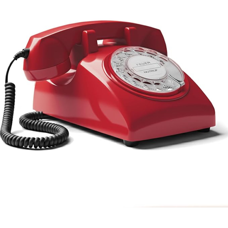 Aprašymas 60-ųjų metų kabeliniai retro telefonai Atskirti