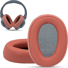 Krone Kalpasmos Ear Pads for Sony WHH900N Compatible with Sony MDR100ABN Headphones OverEar Pads Soft Memory Foam Protein Leather Replacement Ear Pads for Sony Headset Repair Part (Light Red)