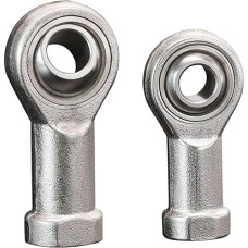 Kugelgelenk aus Edelstahl, 2PCS SSI12T/KS Nerūdijančio plieno strypo galo guolis M12x1.75 sriegis, savaime išsilyginantys galai