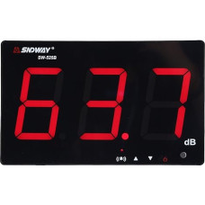 Garso lygio matuoklio testeris USB maitinamas 9,6 colių LCD skaitmeninis garso lygio matuoklis Sieninis pakabinamas 30-130 dB triukšmo testeris Tikslus matavimas