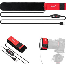 NEEWER 500 mm objektyvo šildytuvas su 3 temperatūros nustatymais, USB objektyvo šildytuvas apsaugo nuo rasos, rūko ir kondensato DSLR fotoaparatuose, teleskopuose, žiūronuose, astrofotografijoje, HW-20B