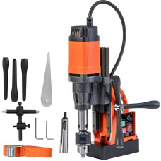Profi Kernbohrmaschine Magnetbohrmaschine 1100 W, Magnetkernbohrsystem，Kernbohrmaschine 30 mm, 0-580 U/min， für Schiffsbau, Brückenbau, （Modell MD-30 Orange MD-S30
