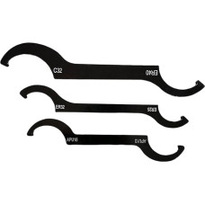 C-Hakenschlüssel-Set für elektrische Spindeln und Klemmmuttern, verstellbares doppelseitiges Design für Er25/Er32/Er40, 45# Stahl, 5/3/8 Stück