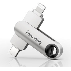 fanxiang 64GB USB atmintinė 80MB/s didelės spartos USB 3.2 Gen1 Type-C + Lightning suderinama su 