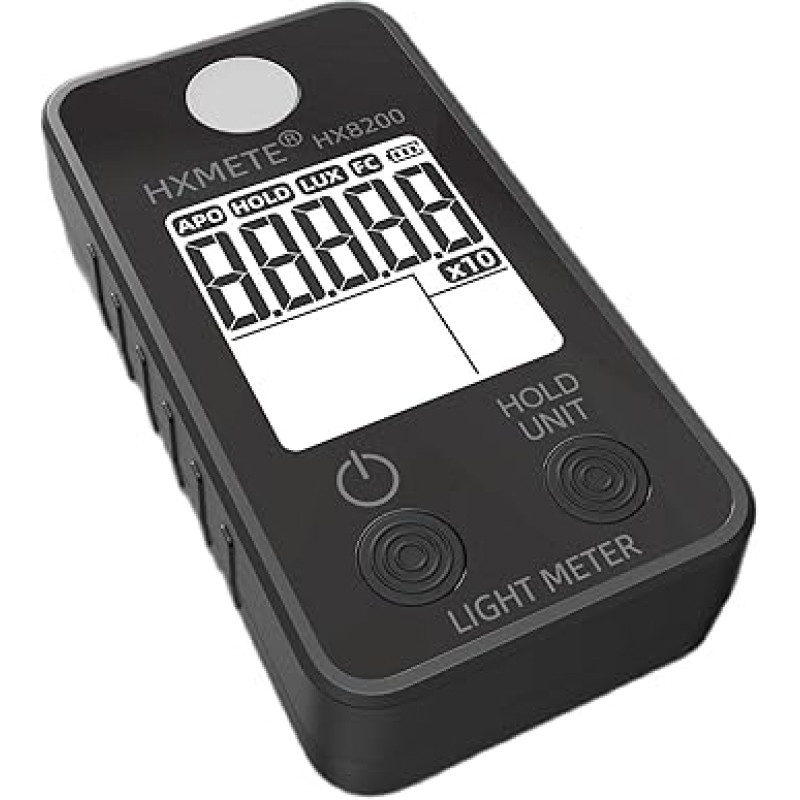 Lichtmessgerät Digitales Beleuchtungsstärkemessgerät Hand-Luxtester LCD 0-300.000 Lux/Fc Taschen-Luxmeter Photometer Pflanzenwachstum