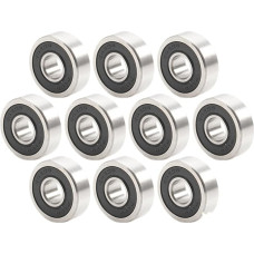 606RS Lager 6 * 17 * 6mm ABEC-5 (10 vnt.) Miniatiūrinis guminukas Versiegelt 606-2RS 6x17x6mm Kugellager 606 2RS
