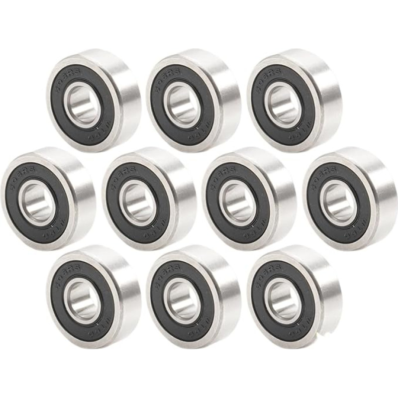 606RS Lager 6 * 17 * 6mm ABEC-5 (10 vnt.) Miniatiūrinis guminukas Versiegelt 606-2RS 6x17x6mm Kugellager 606 2RS