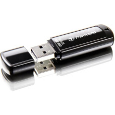 Transcend JetFlash 350 USB atmintinė 16 GB, tik 8,5 g, juoda
