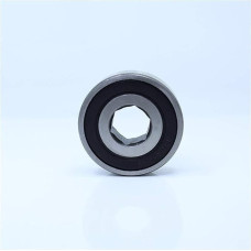 Lager, 6205RS Sechskantlager for landwirtschaftliche Pflanzgefäße ABEC-1 Innen 16/17/18/20/22/25 mm Nicht standardmäßige Lager 6205-2RS 2 Stück,Verbesserte Haltbarkeit(Yellow)