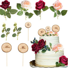 9 Wedding Cake Toppers, Mr & Mrs Cake Toppers Wedding, Engagement, Wedding Favors, Party Cake Toppers