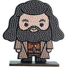 CRYSTAL ART - Diamond Figures Set - Manual Activity for Crafts and Fun - Adults and Children - Glitter Decoration in Assorted Colours - Harry Potter - Hagrid