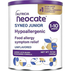 Neocate Syneo Junior - hipoalerginė amino rūgščių pagrindu pagaminta mišinukas mažiems vaikams ir paaugliams - Syneo Junior skonio - 14,5oz skardinė (pakuotė po 1)