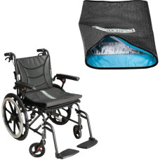 One Direction Tubular Seat Cushion, Fall Prevention for Seniors in Chair or Wheelchair, High-Quality Non-Slip Seat Cushion for Car Seat and Office Chair (Black)