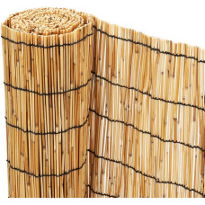 „Ribelli“ nendrių kilimėlių privatumo užsklanda 100 x 300 cm, privatumo užsklanda, atspari oro sąlygoms, balkono privatumo užsklanda, 100 % nendrių kilimėlis, natūrali privatumo užsklanda balkonui, terasai, sodui, apsauga nuo vėjo, apsauga nuo saulės