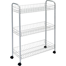 Metaltex 341503039 All-Purpose Trolley 56 x 23 x 84 cm 3 Levels Slim Deluxe Polytherm
