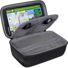 co2CREA Eva-Universal-GPS Aufbewahrungstasche für 6-7 Zoll Tomtom Go 610 6100 6200 Garmin DriveSmart 66 76 86 LGV710 610 GPS Satellitennavigator/Navigationsgeräte (17,8 cm / 7 Zoll /15,2 cm / 6 Zoll)