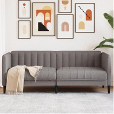 LAPOOH Sofa 2-Seater Taupe Fabric, Lounge Sofa, Sofas & Couches, Relax Sofa, Couch for Living Room, 372609