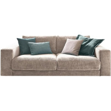 KAWOLA „Big Sofa“ 2-vietė „Madeline“ atlošiamoji sofa, pilkai ruda, XXL sofos, mega sofos, minkšta „Living Landscape“ 230 x 60 x 120 cm (plotis x aukštis x gylis)