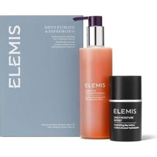 „ELEMIS Hydrate & Refresh Duo“ – odos priežiūros dovanų rinkinys vyrams, odos priežiūros rinkinys su drėkinamuoju kremu ir švelniu veido valikliu, „Pro-Collagen Daily Moisture Boost“ ir „Sensitive Cleansing Wash“