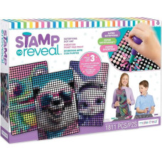 Make It Real Stamp to Reveal Dj Frog and Panda Number Set Creative Toy