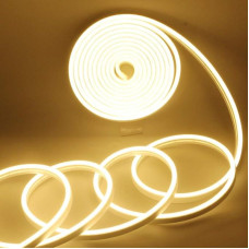 „YM E-Bright“ LED juosta, neoninė LED juosta, 5 m ilgio vandeniui atspari 3000 K LED juosta, silikoninė lanksti neoninė LED juosta, skirta naudoti patalpose ir lauke, namams, virtuvei, savarankiškiems dekoravimo darbams