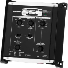 1 x SOUNDSTORM SSL SX210 2 krypčių elektroninis kryžminis ekvalaizeris 2 priekiniai / žemųjų dažnių garsiakalbio išėjimai su žemųjų dažnių garsiakalbio nuotolinio valdymo pulteliu