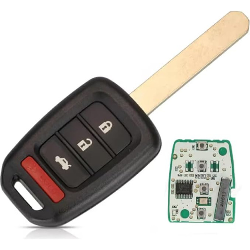 4B 433.92 MHz MLBHL1K6-1TA 35118-T2A-A60 Remote Control for Honda Accord | For 2016-2017 Civic CR-V, ID47 chip, 4 buttons