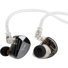 LINSOUL x KZ AS10 PRO 5BA laidinės ausinės, Hi-Fi ausinės su „Mirror Polygon“ priekinės dalies apdaila, nuimamas įdubęs 2-pin kabelis, skirtas audiofilams (be mikrofono)