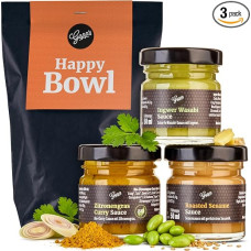 Gepp's Feinkost Wonder Bag Asia Sauces Set I Gift Set | With 3 Asian sauces, sesame, wasabi with ginger and lemongrass curry, own formula, 3 x 50 ml