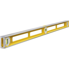 STABILA 83 S tipo gulsčiukas, 100 cm, itin tvirtas liejinio aliuminio profilis, 1 horizontalus gulsčiukas, 2 vertikalūs gulsčiukai, rankenos angos, pagamintas Vokietijoje, geltonos spalvos