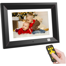 KODAK Digital Picture Frame 10 Inch with Remote Control, Electronic Photo Frame No WiFi, HD Picture Music Video Player, Supports USB, SD Card, Automatic Rotating, Auto On/Off