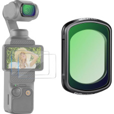 „NEEWER“ magnetinis juodas difuzinis 1/2 filtras, skirtas sukurti „Film Mist“ efektą, suderinamas su „DJI Osmo Pocket 3“ / „Pocket 4“ / „Xtra Muse“ efektų filtrais, veiksmo kamera su ekrano apsaugomis FL-80