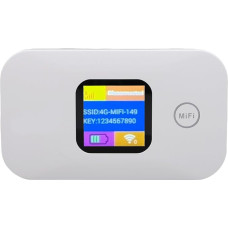 „Asixxsix“ 4G LTE mobilusis prieigos taškas, 300 Mbit/s greičio nešiojamas LED ekranas, „Wi-Fi“ maršrutizatorius, galimybė prijungti iki 10 įrenginių, nešiojamas „WLAN“ prieigos taškas su SIM kortelės lizdu
