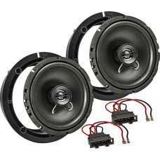 tomzz Audio 4057-001 TA16.5-Pro Speaker Installation Kit Compatible with VW Golf 4 IV Passat 3BG Polo 9N New Beetle 165 mm Coaxial System