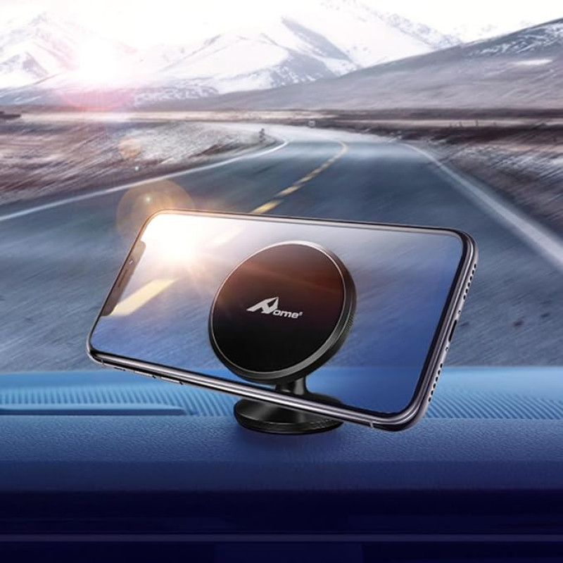 Namų mobiliojo telefono laikiklis su automobiliui skirtu magnetu, mobiliojo telefono laikiklis automobiliui – 360° reguliuojamas magnetinis išmaniojo telefono laikiklis, skirtas montuoti ant automobilio prietaisų skydelio, suderinamas su „iPhone“, „Samsun