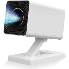 Mini projektorius 4K, „WiFi 6“ ir „Bluetooth 5.0“, 150 ANSI liumenų nešiojamasis vaizdo projektorius, automatinė vertikalioji korekcija ir 130 colių namų kino „Smart“ projektorius, suderinamas su telefonu, kompiuteriu, HDMI ir USB