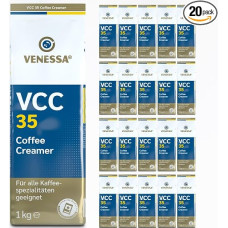 „VENESSA“ kavos grietinėlė VCC35, 20 vnt. po 1 kg – aukštos kokybės balta kavos grietinėlė, skirta B2B, įmonėms, korporatyvinei kavai, biuro kavai, viešajam maitinimui