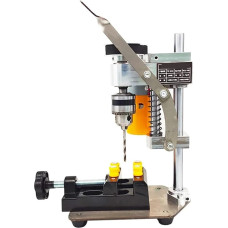Tischbohrmaschine, Mini Kleine Miniatur Desktop Tischbohrmaschine DIY Präzision Uhr Reparatur Werkzeug Desktop DC Hause Bohrmaschine(TZ-JT0 and vise)