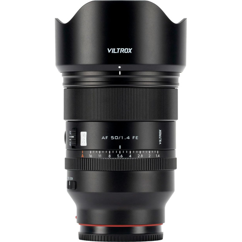 VILTROX AF 50mm F1.4 Pro FE Full Frame Lens for Sony E-Mount, 50mm f/1.4 Large Aperture Autofocus Portrait Prime Lens, Compatible with Sony E-Mount Cameras A7IV A7C A7SIII A7RIII A7RIV A9III FX3