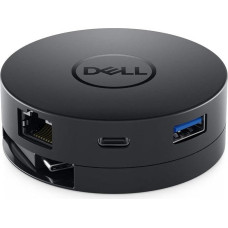 Dell Mobile Adapter DA300 Docking Station USB-C, Wired, USB 3.2 Gen 2 Type-C, USB Type-A, Black, for Laptops and Other Devices with USB-C Port