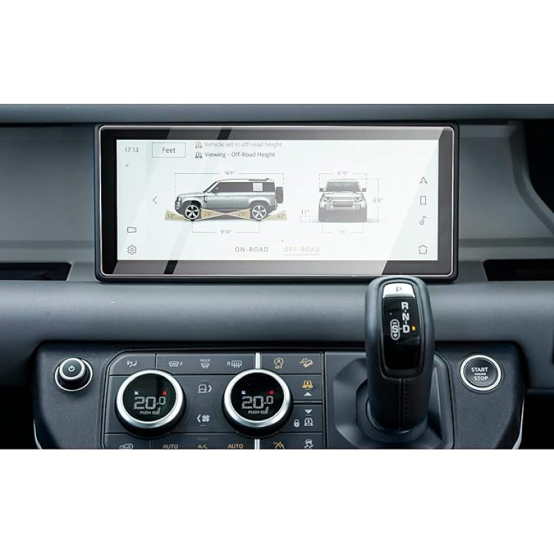 CDEFG For Land Rover Defender 90 110 2020-2022 Car Navigation Glass Screen Protector 9H Scratch-Resistant Anti-Fingerprint GPS Transparent Screen Protector