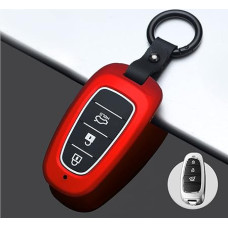 ontto Car Key Case Fits Hyundai Sonata Tucson NX4 Nexo Solaris Santa Fe 2020 2021 Remote Control Cover ABS Key Case Key Case Key Protection Case 3 Buttons Red