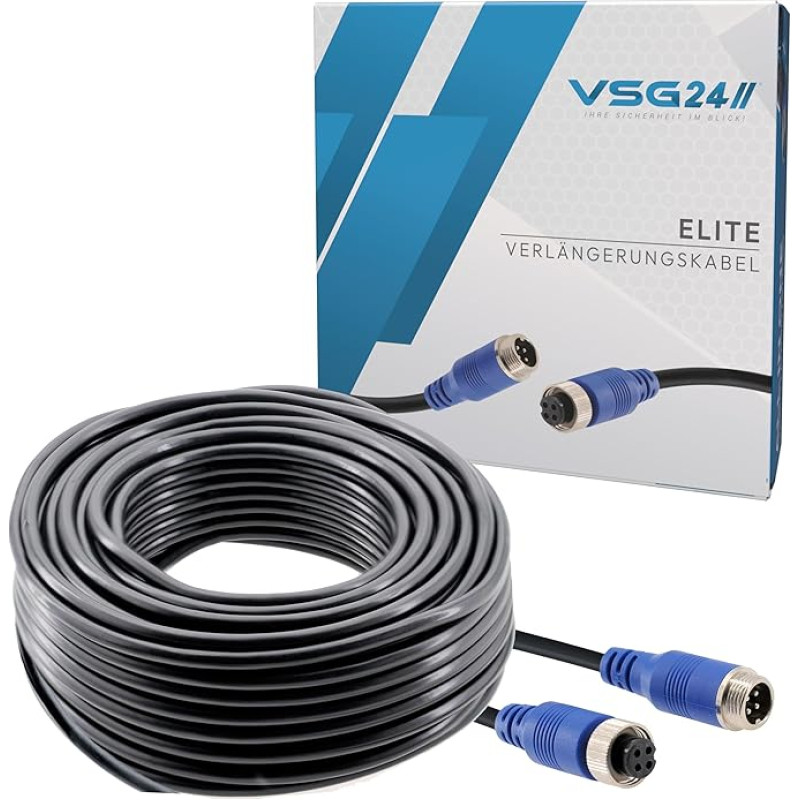 Rear-View Camera Extension Cable 4-Pin for all WT 5 and 7 Reversing Systems and Cameras Various Lengths Available