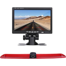 HD Car Caravan Transporter Reversing System Brake Light Reversing Camera Roof Camera Parking Aid with Angle Adjustable Compatible with Mercedes Benz Sprinter W906 /V W Crafter Caravelle