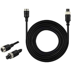 Reversing Camera Cable, 4PIN Video Power Aviation Extension Cable for Vehicle, Car, Motorhome, Bus, Van, Truck, Motorhome, Trailer, Motorhome, Reverse Parking Monitor, CCTV System, Waterproof,