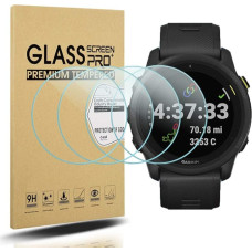 Diruite Pack of 4 for Garmin Forerunner 745 Tempered Glass Screen Protector, HD Glass Screen Protector for Garmin Forerunner 745 Intelligent Watch [Anti-Scratch] [Anti-Oil] [Bubble-Free]