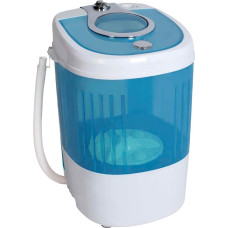 Mini Portable Washing Machine, Ideal for Small Washes, No Spin Cycle - Small Portable Washing Machine with 2 Connection and Drain Hoses Included, 36.5 x 42 x 46.5 cm, 130 W